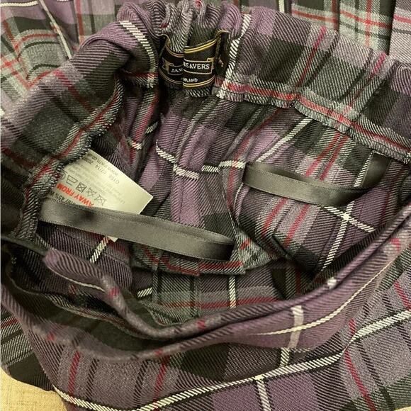 JAMES PRINGLE WEAVERS Kilt Youth 7 to 8 yrs Scotland adjustable purple wool kids - Picture 6 of 9
